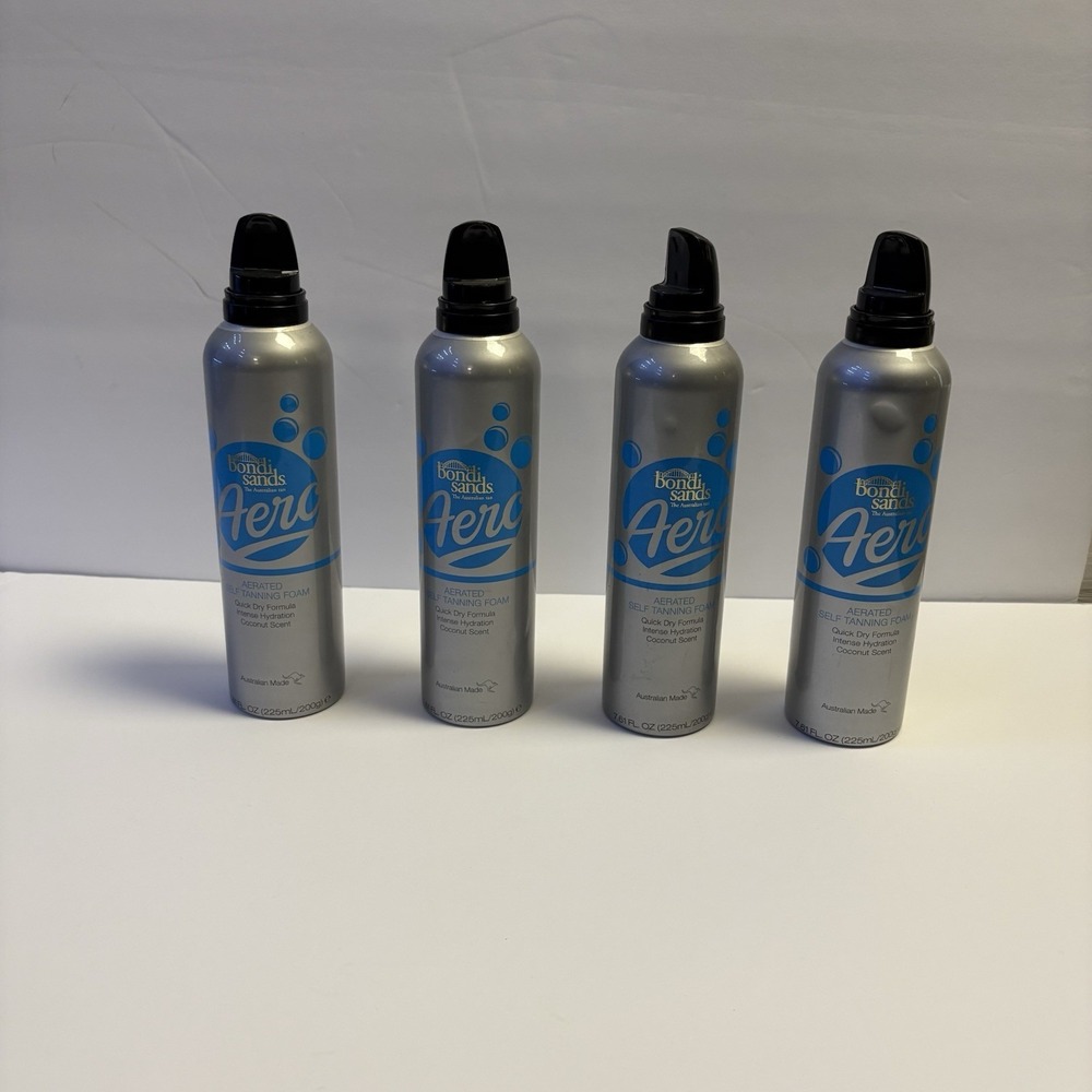 Bondi Sands Aero Self Tanning Foam Coconut Scent 7.61 oz Lot of 4
